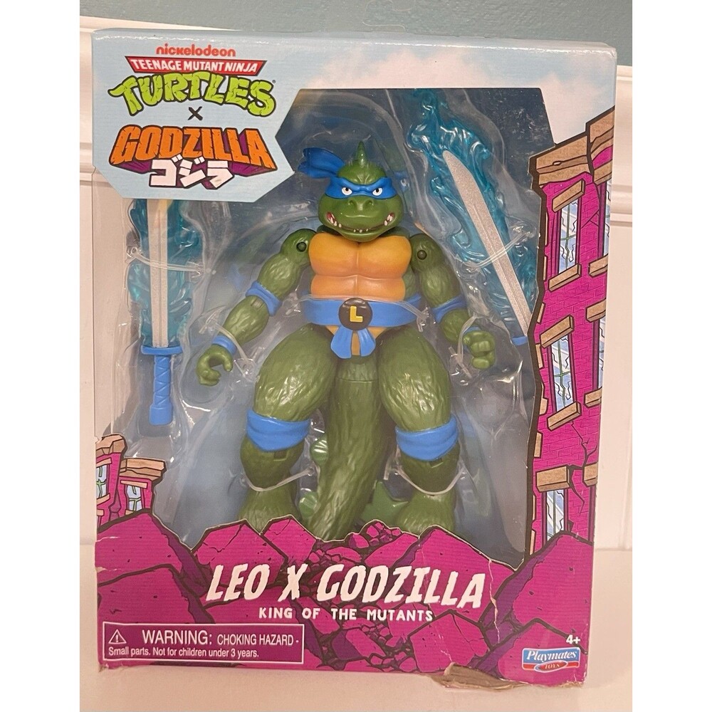 New Playmates TMNT Teenage Mutant Ninja Turtles LEO x GODZILLA 5" Figure